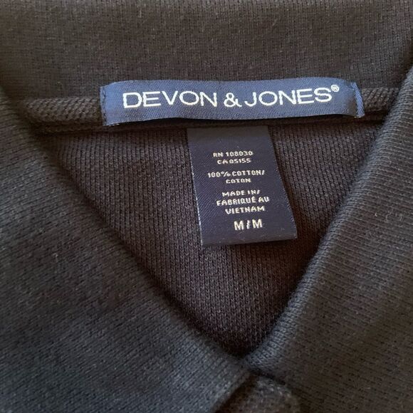 NWT  Devon & Jones Women's Black/Grey Heather Drytec Performance size M - Picture 3 of 6